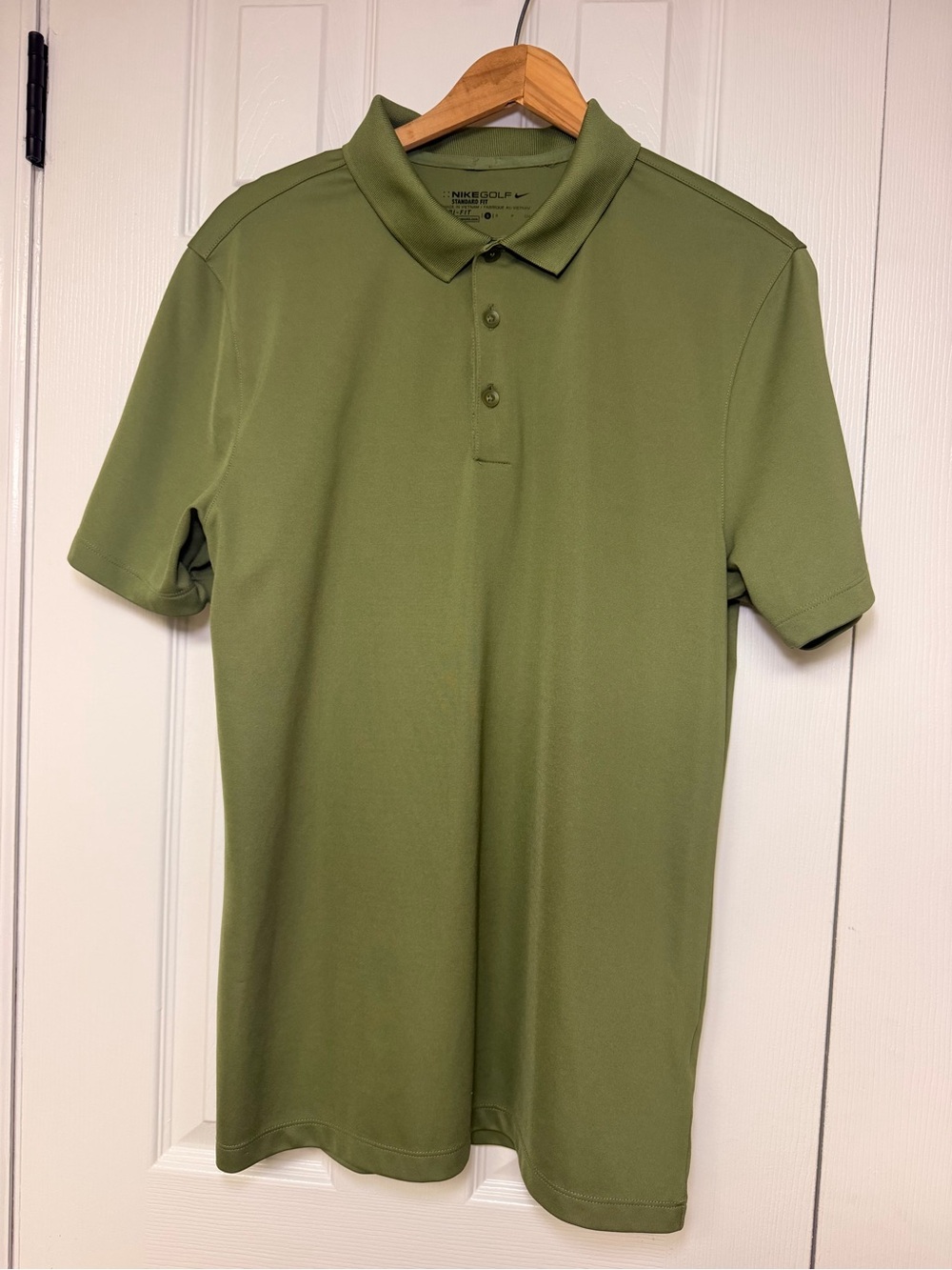 Nike Golf Dri-FIT Polo Shirt Mens Small Olive Green Performance Athletic Preppy